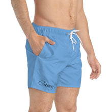 Load image into Gallery viewer, Light Blue Caney Creek Swim Trunks (AOP) (Summer Collection)
